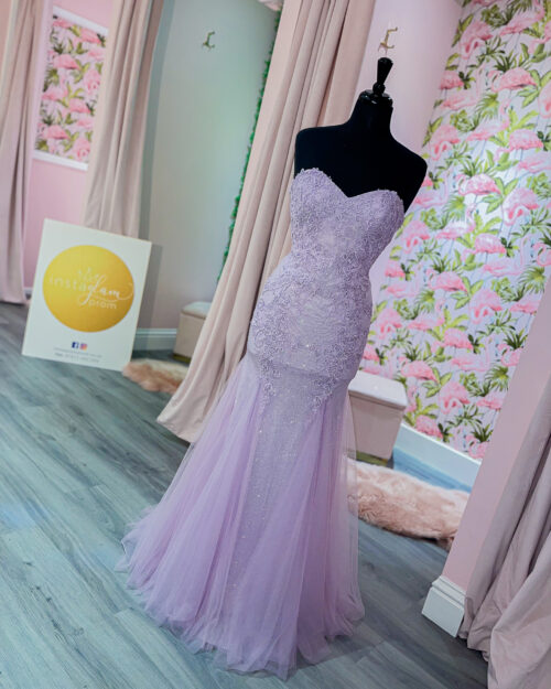 Lilac Strapless Style