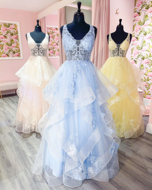 Champagne Ivory Styles Instaglam Prom